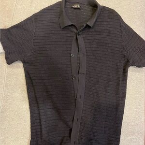 Men's Black Short Sleeve Shirt